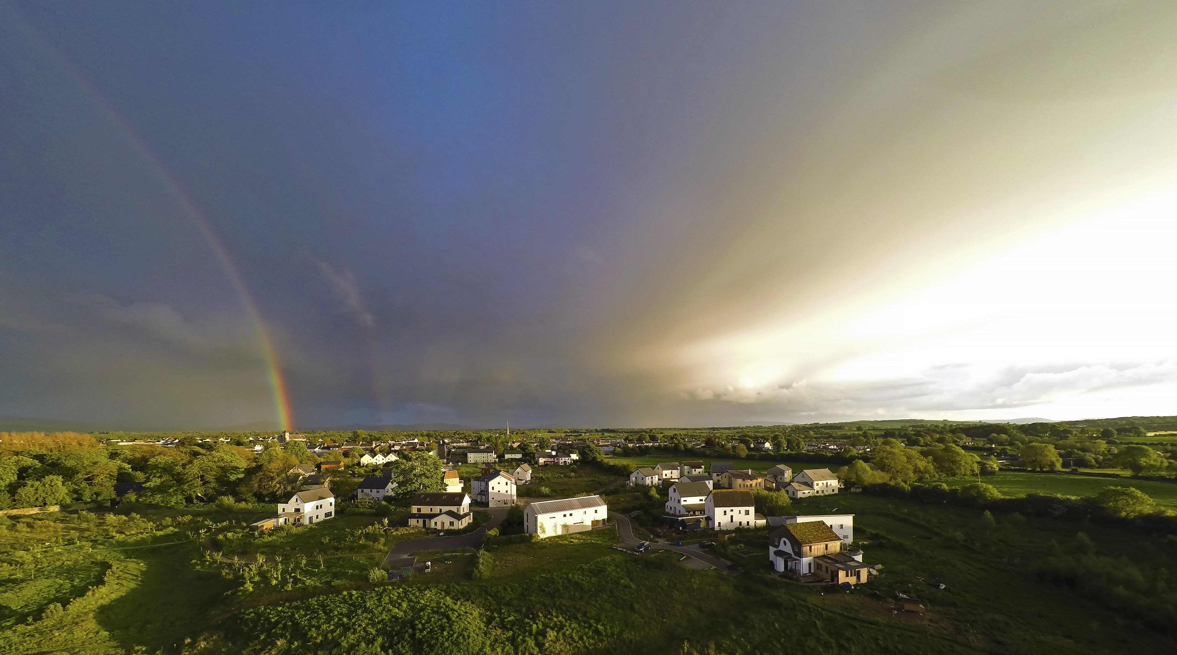 Rainbow over Cloughjordan Ecovillage