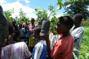 children planting ReScope