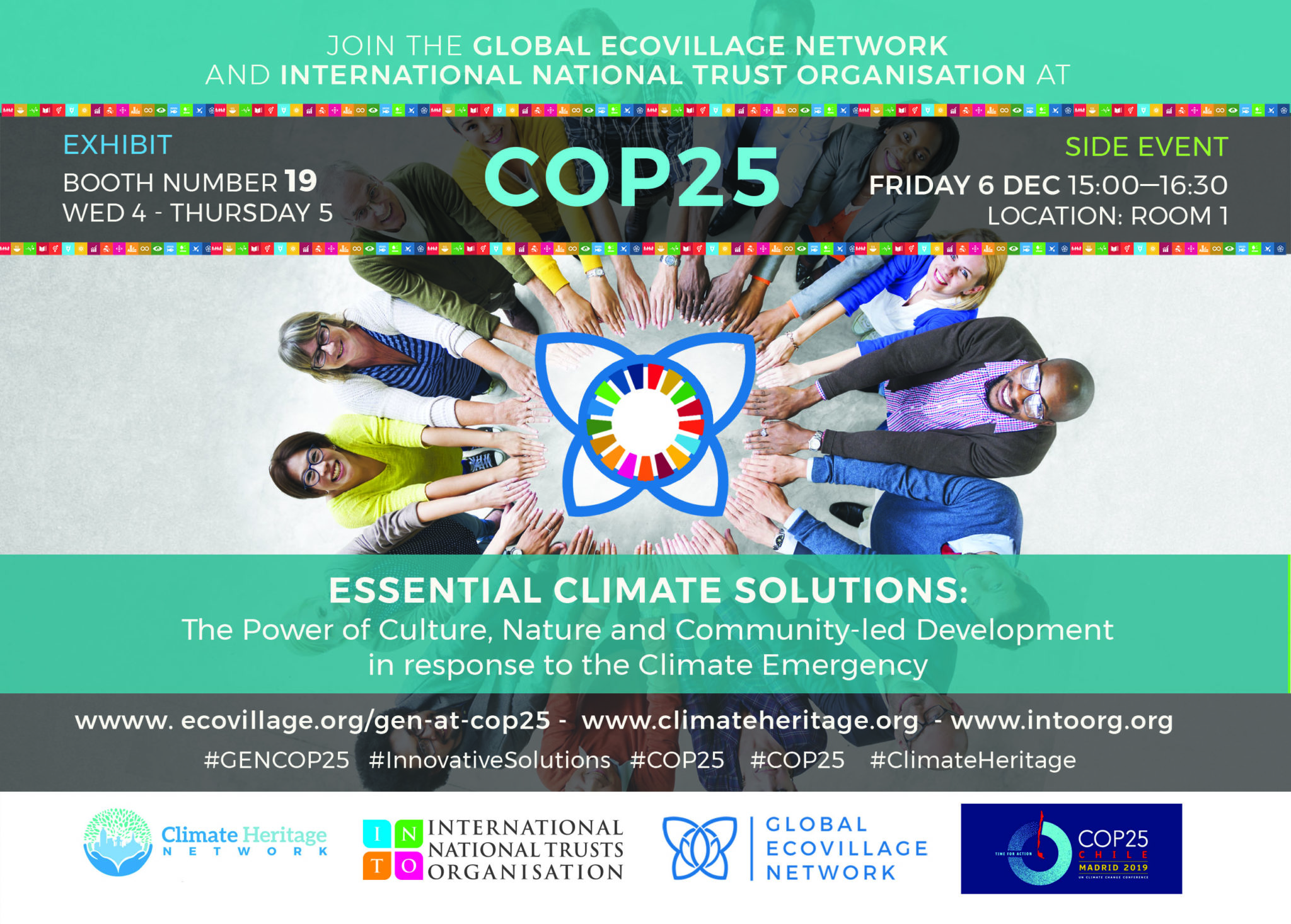 COP25 Global Ecovillage Network Flyer front