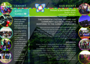 COP25 Global Ecovillage Network Flyer back