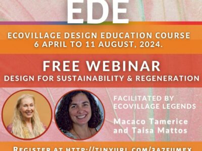 EDE Online Webinar: Design for Sustainability and Regeneration